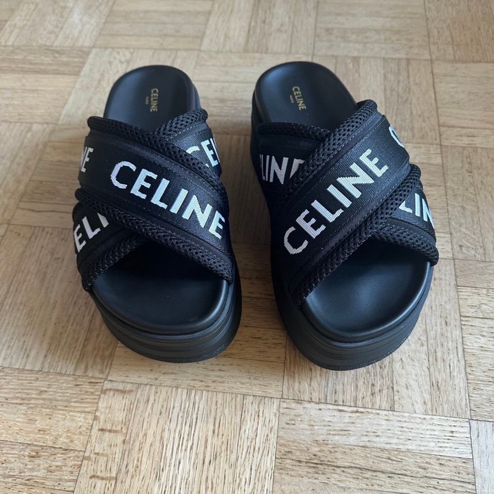 Celine Block Slide Sandal